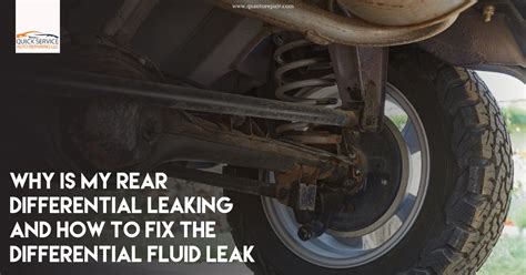 differential leaking oil|Why is my rear differential leaking and how to fix the。